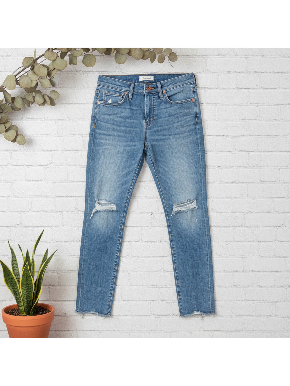 Madewell High Rise Skinny Distressed Jeans 27P Women
